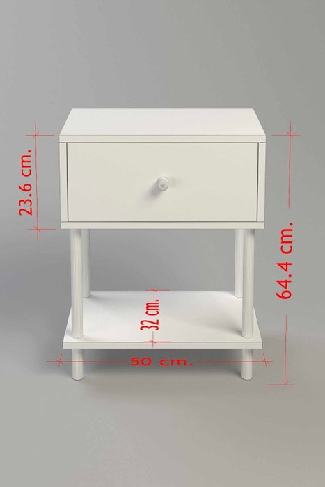 Hanah Home Mesita de noche Peka-0002 Sapphire Oak